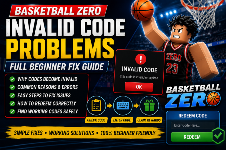 Basketball Zero Invalid Code